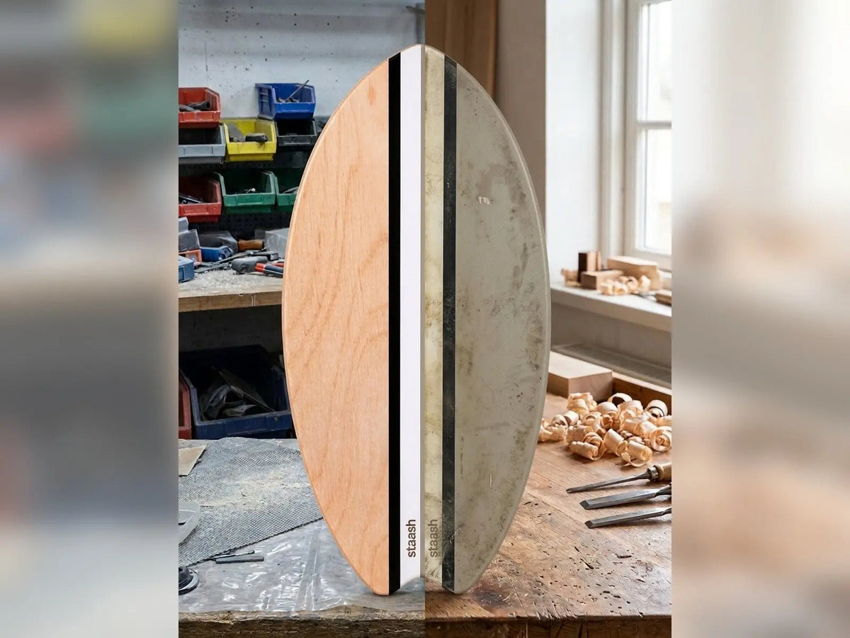 Wood vs plastic balance board: why I chose birch and cork