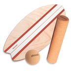 STAASH balance board Starter Kit in Terracotta — birch deck, cork roller and massage ball #color-terracotta