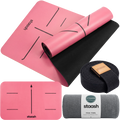 STAASH Yoga Pro Kit in Studio Pink – non-slip mat, knee pad, towel and carry strap #color-blush-pink