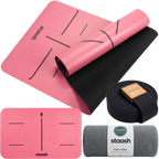 STAASH Yoga Pro Kit in Studio Pink – non-slip mat, knee pad, towel and carry strap #color-blush-pink