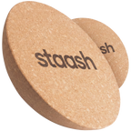 STAASH balance disc twin pack – two 30 cm cork discs, non-slip
