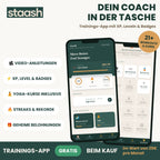 Dein Coach in der Tasche – gratis STAASH Trainings-App mit 21+ Workouts, XP und Leveln #locale-de