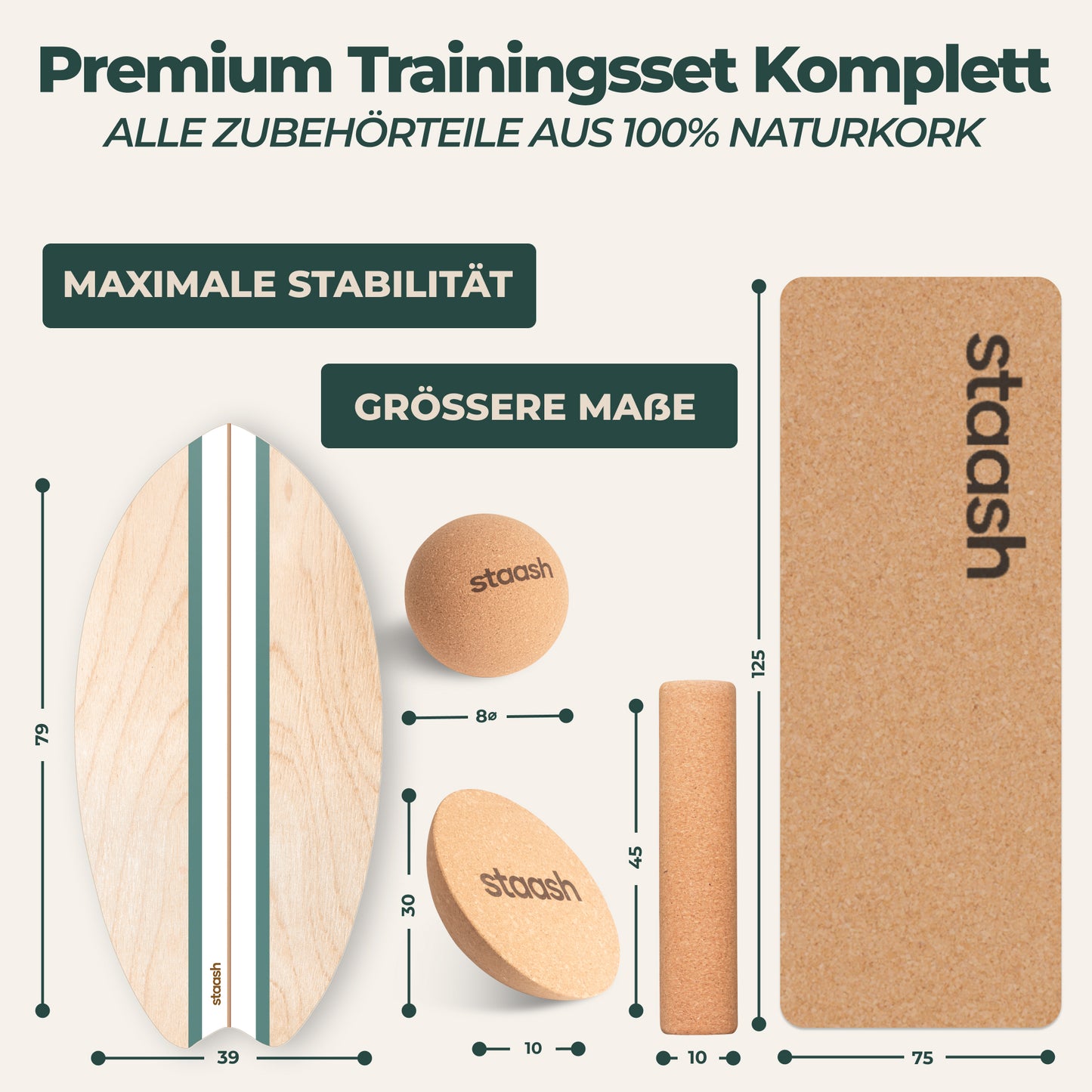 Balance Board Kit Green