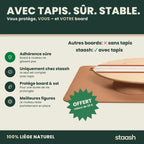 Avec tapis, sûr et stable – le seul set complet avec tapis en liège offert #locale-fr #color-terracotta