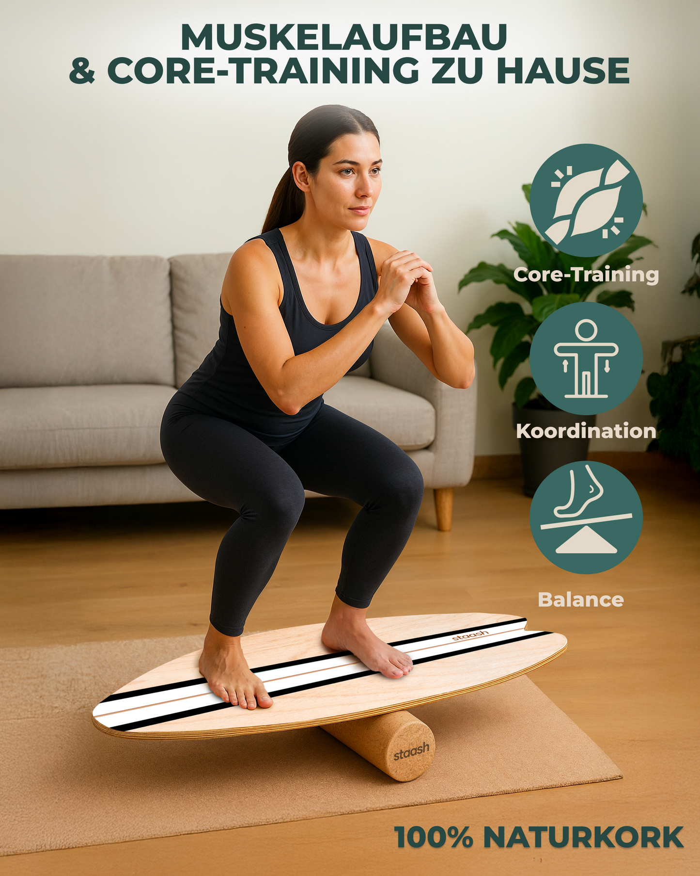 Balance Board Kit Black