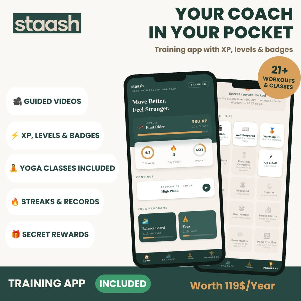 Your coach in your pocket – STAASH Premium training app included, 21+ workouts, XP and levels, worth $119/year #locale-us #country-us