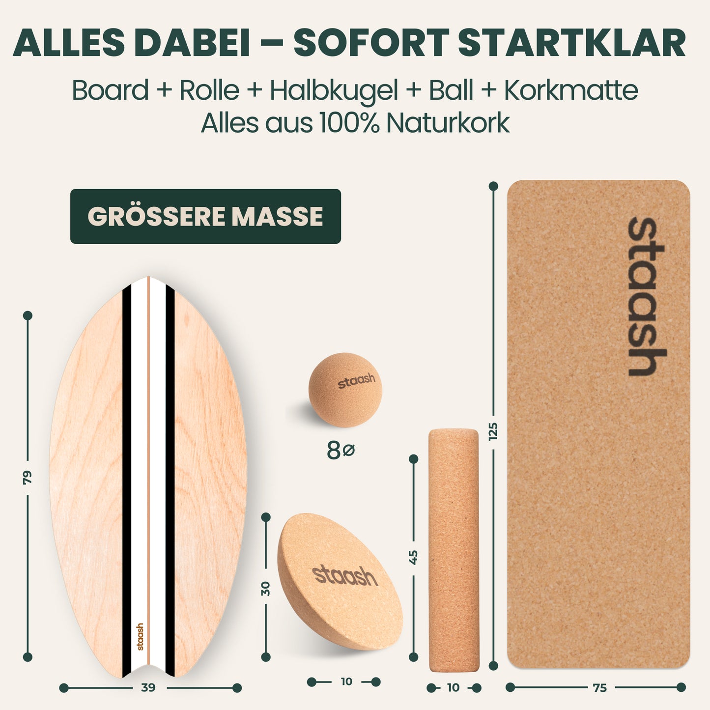 Alles dabei – Set-Abmessungen XL
