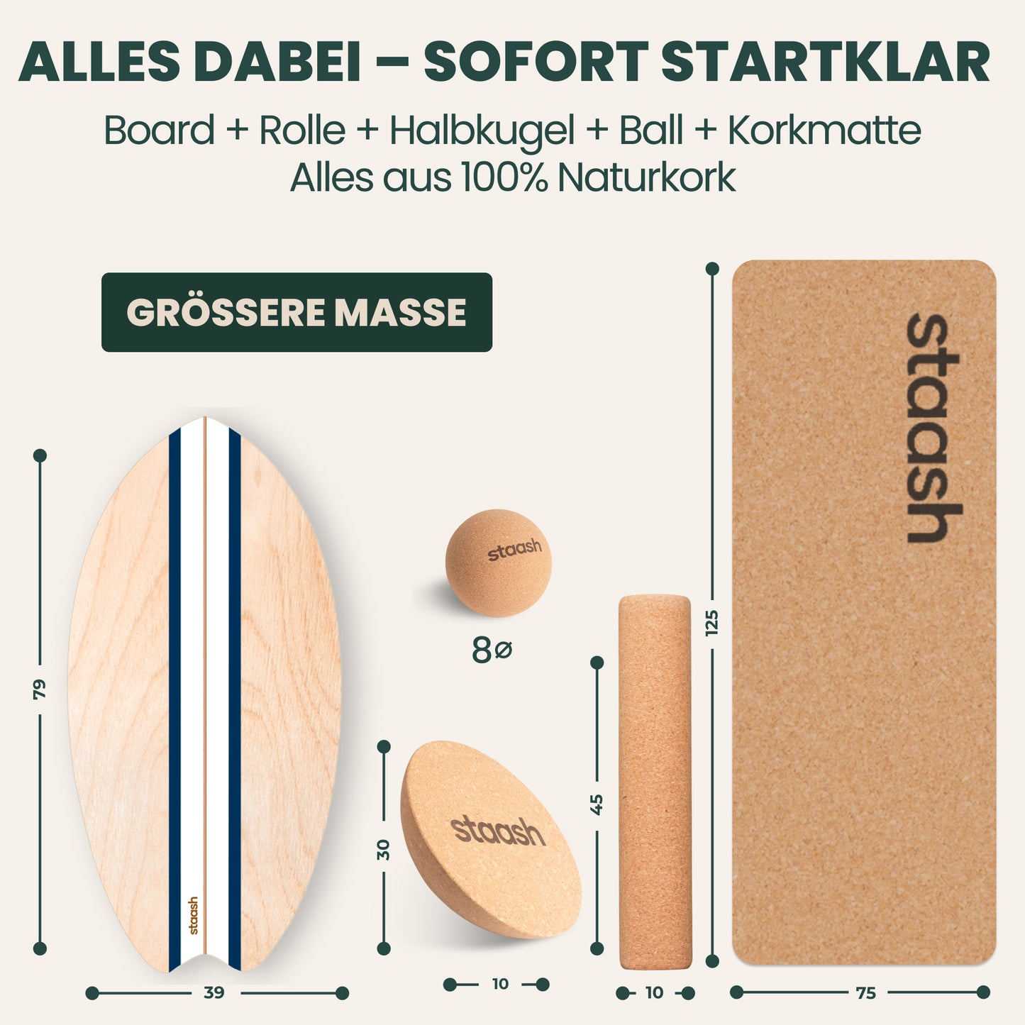Alles dabei – Set-Abmessungen XL