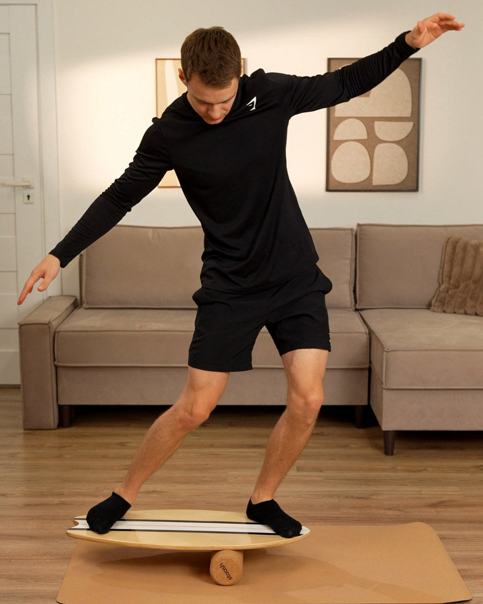Équilibre sur la balance board STAASH Pro Kit