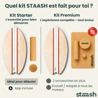 Quel kit STAASH choisir – kit Starter board, rouleau et balle en liège, ou kit Premium avec balle de massage et tapis #locale-fr #color-terracotta