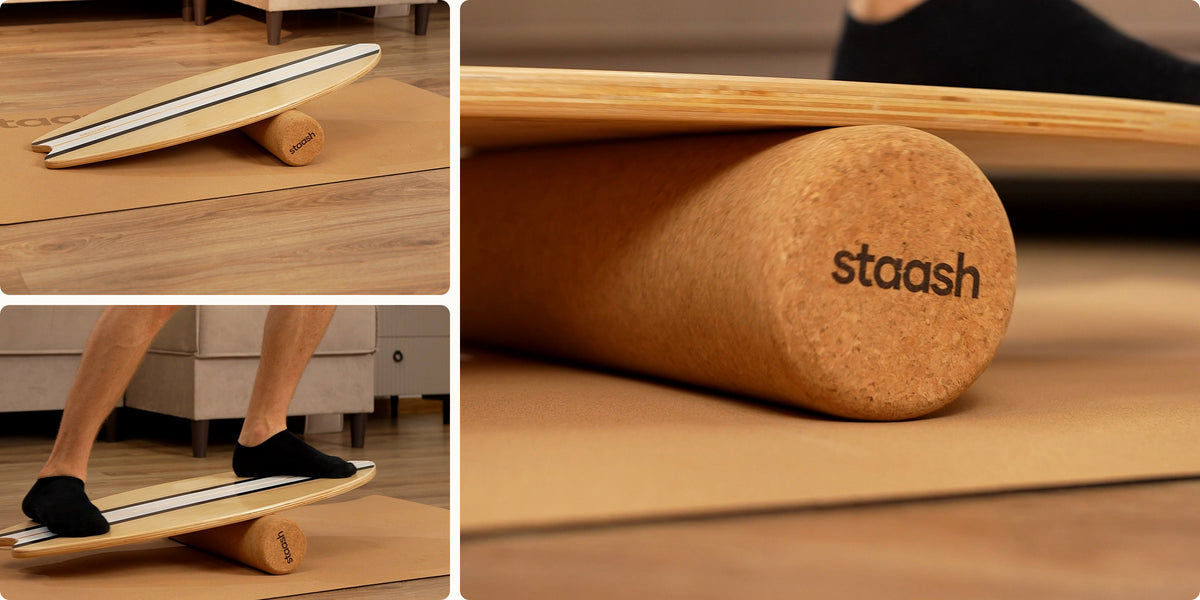 Ein STAASH Balance Board im Einsatz zu Hause