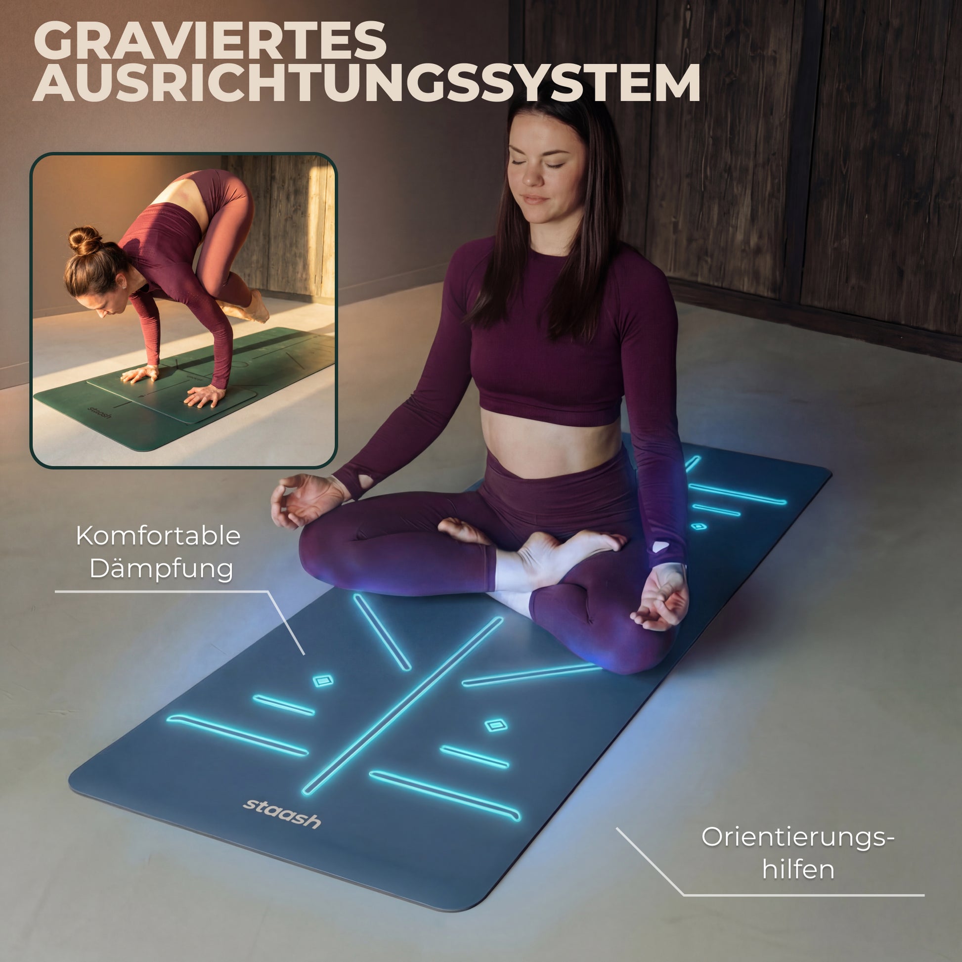 Graviertes Ausrichtungssystem