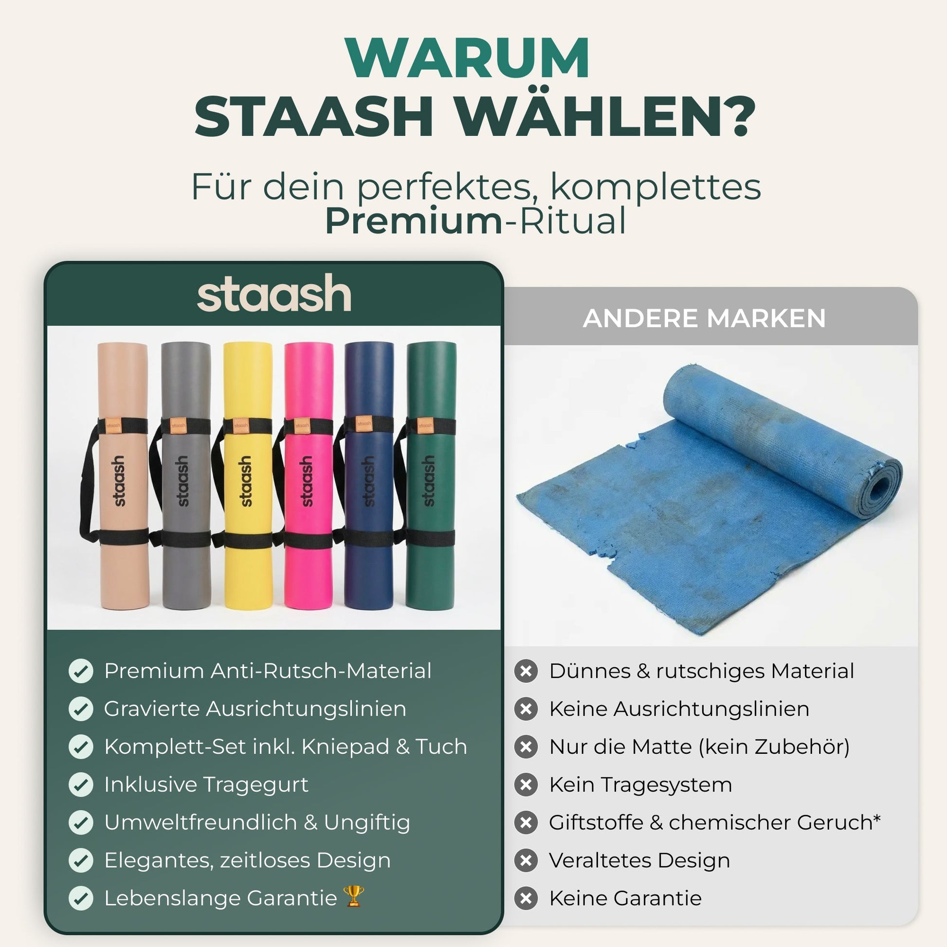 Warum STAASH wählen – Vergleich