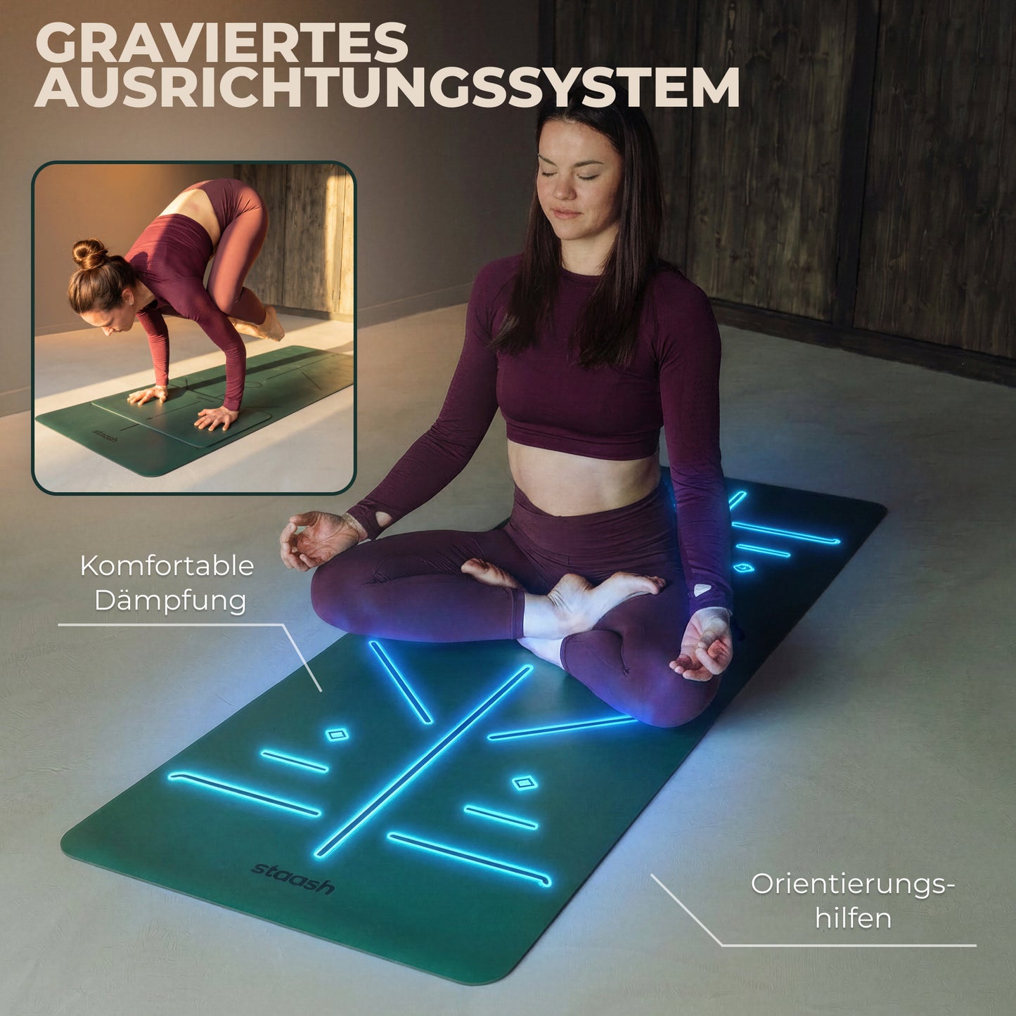 Graviertes Ausrichtungssystem