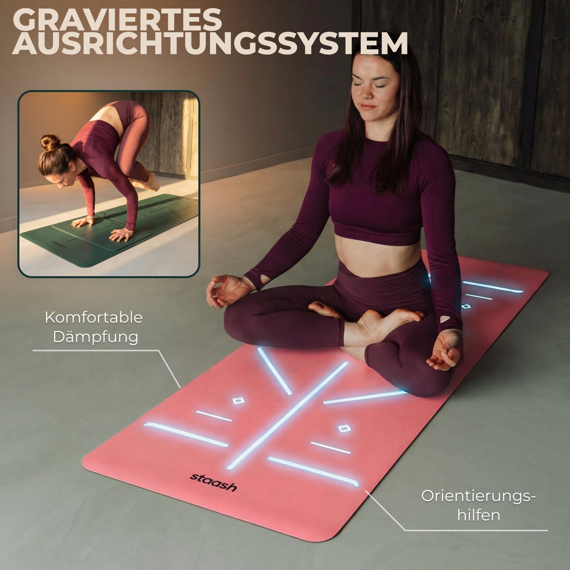 Graviertes Ausrichtungssystem