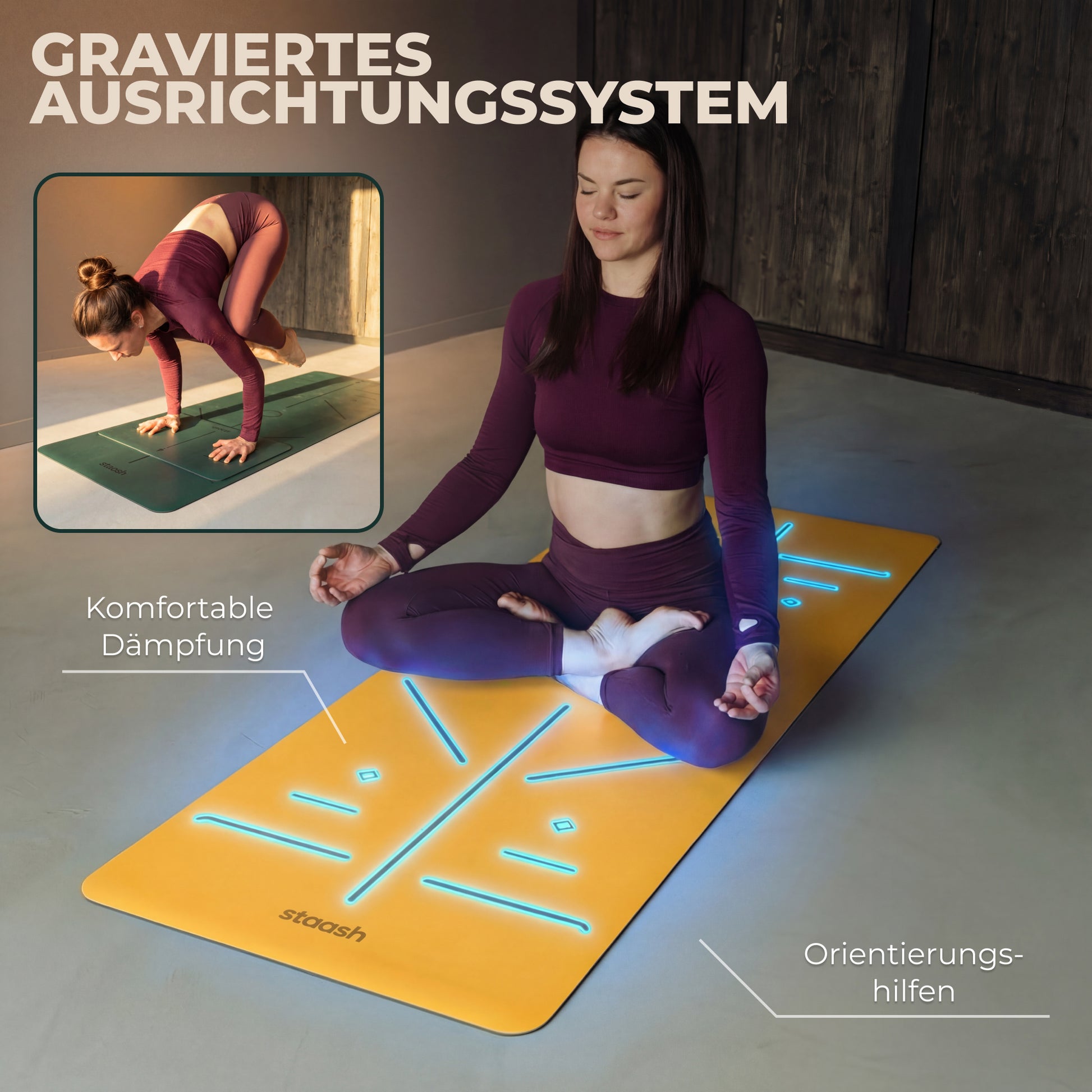 Graviertes Ausrichtungssystem